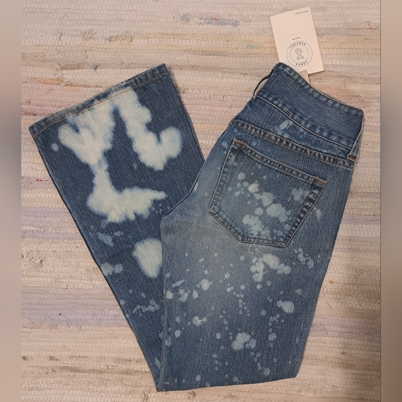 Urban Renewal Remade BleachSplatter Y2K Flared Jean - Picture 7 of 8